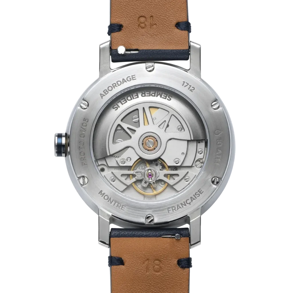 Montre Collection 1712 Bleue de dos